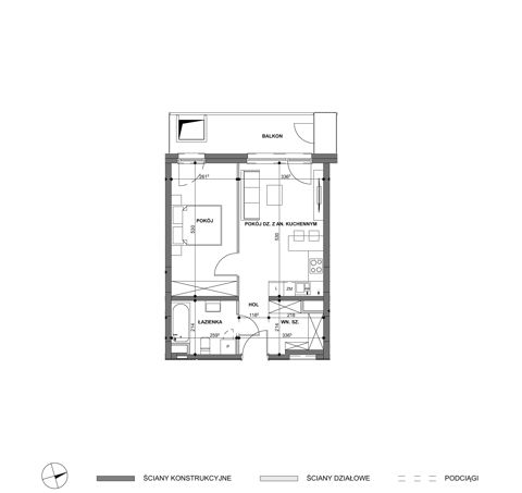 Plan 2 pok. 43m²