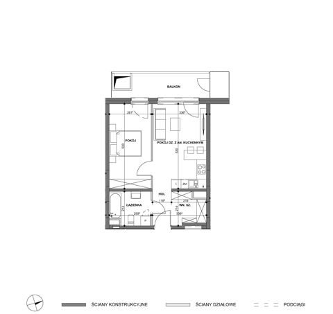 Plan 2 pok. 43m²
