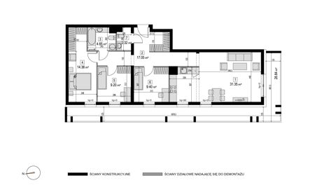Plan 4 pok. 88m²