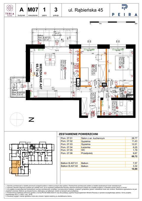 Plan 3 pok. 70m²