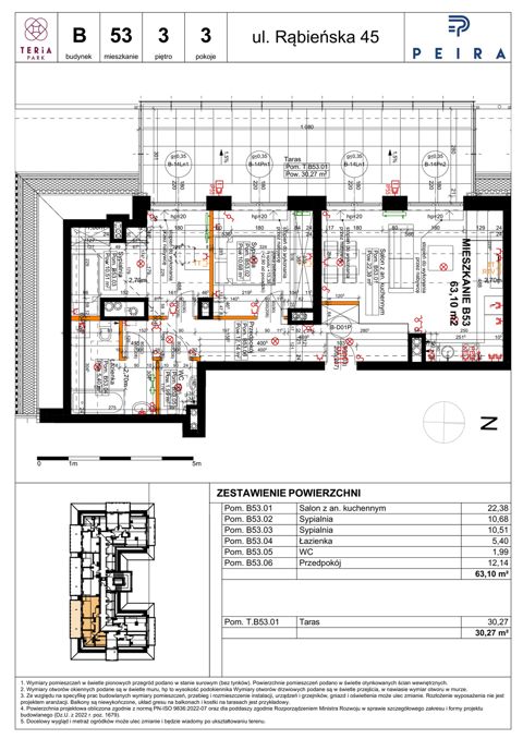 Plan 3 pok. 63m²