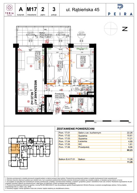 Plan 3 pok. 60m²
