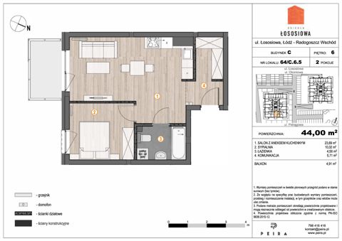 Plan 2 pok. 44m²