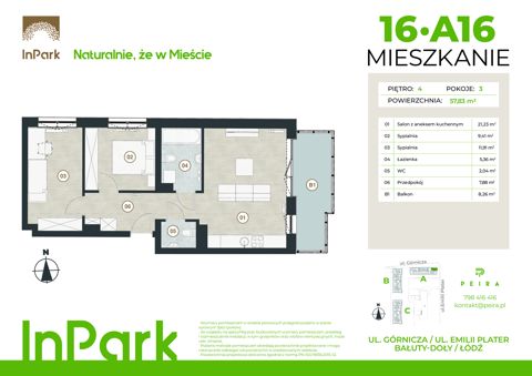 Plan 3 pok. 58m²