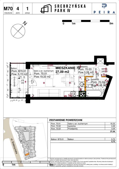 Plan 1 pok. 27m²