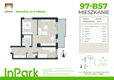 Plan 3 pok. 62m²