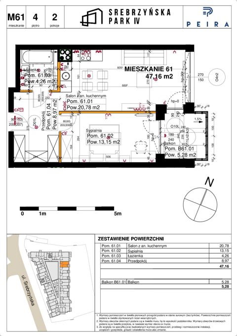 Plan 2 pok. 47m²