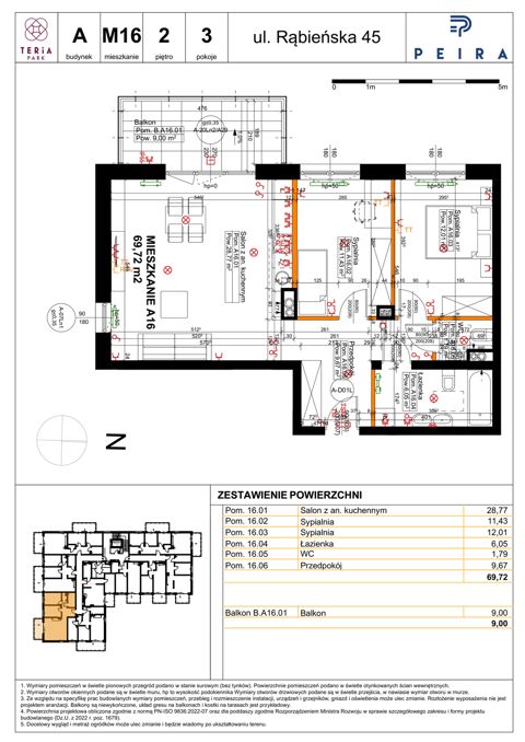 Plan 3 pok. 70m²