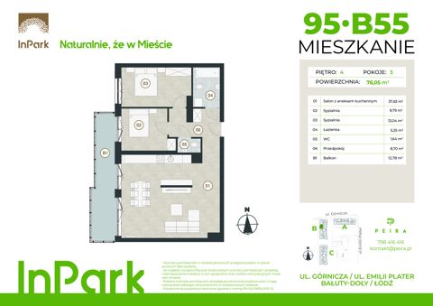 Plan 3 pok. 76m²