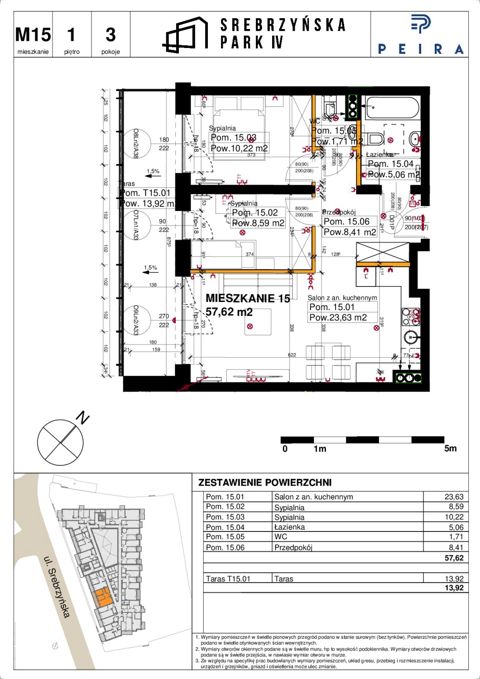 Plan 3 pok. 58m²