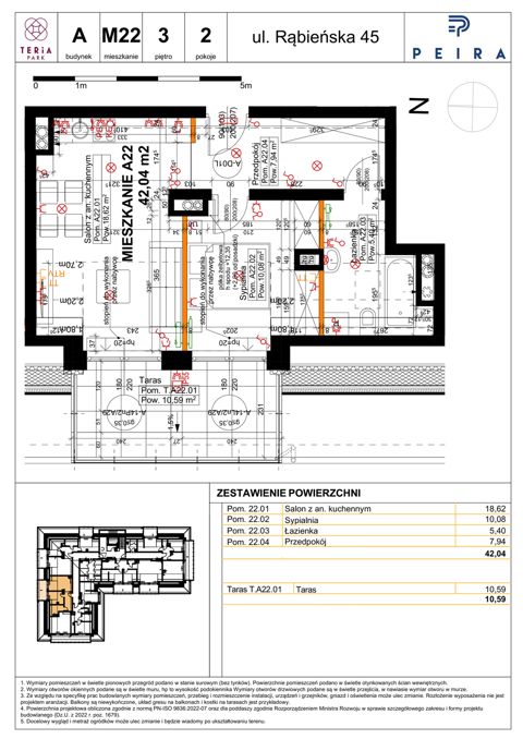 Plan 2 pok. 42m²