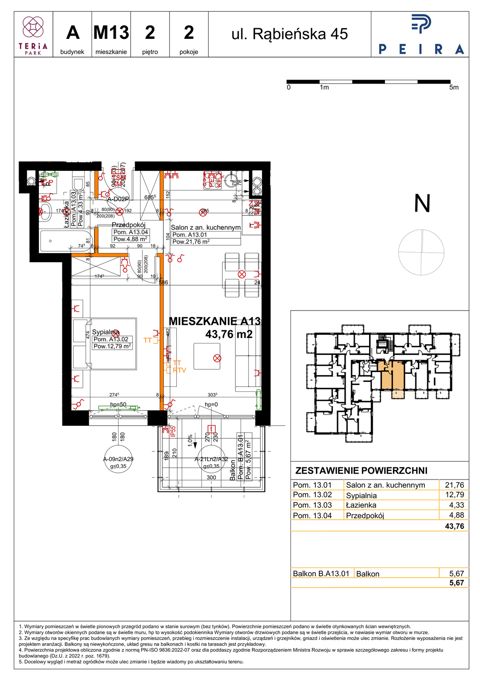 Plan 2 pok. 44m²