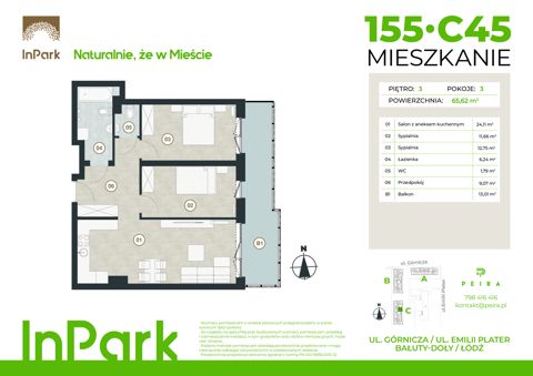 Plan 3 pok. 66m²
