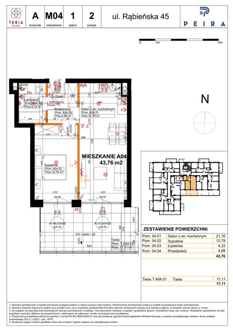 Plan 2 pok. 44m²