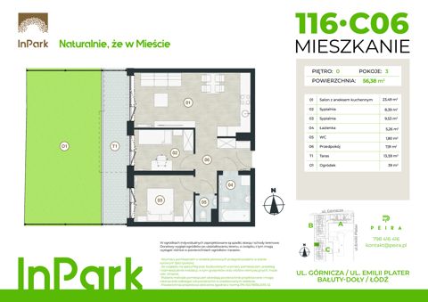 Plan 3 pok. 56m²
