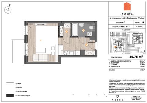 Plan 1 pok. 36m²