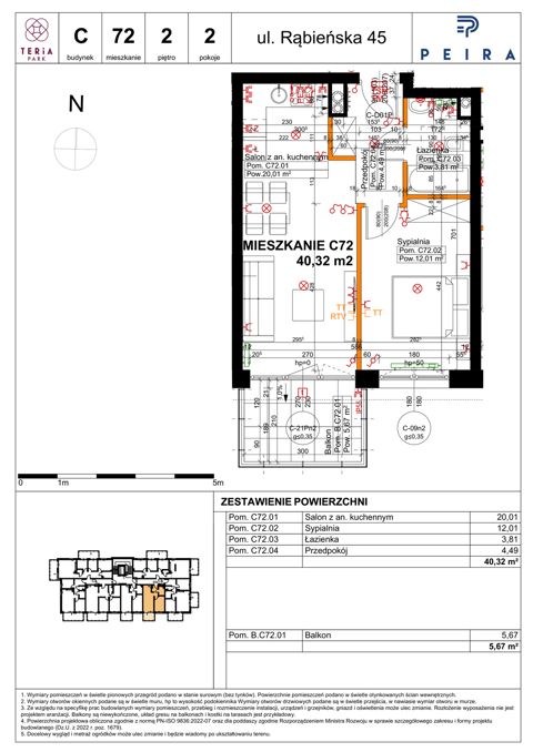 Plan 2 pok. 40m²