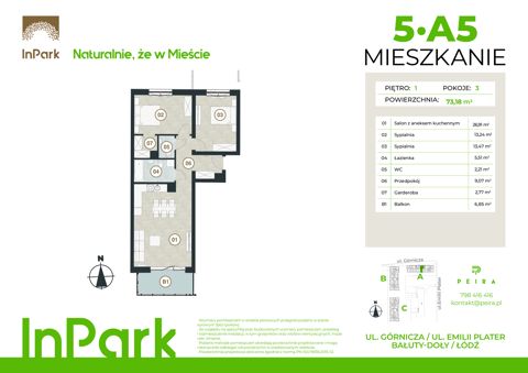 Plan 3 pok. 73m²