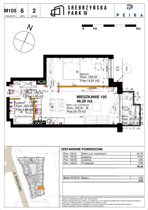 Plan 2 pok. 49m²