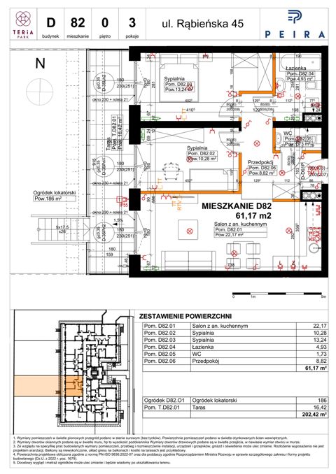 Plan 3 pok. 61m²