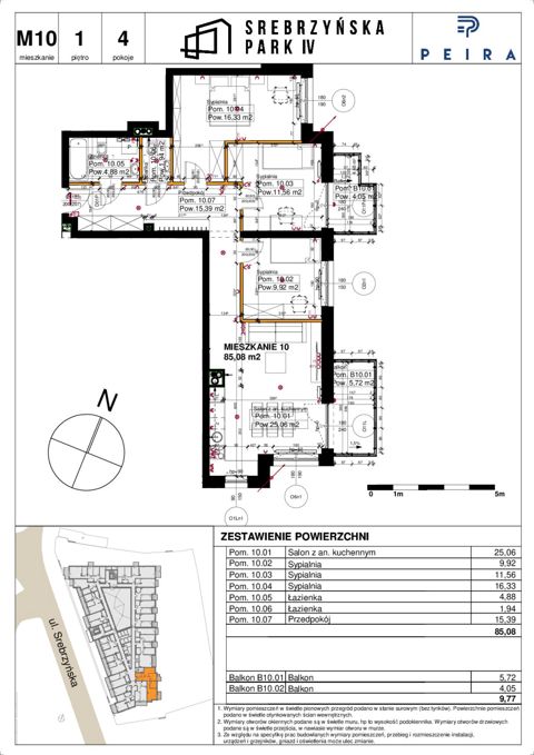 Plan 4 pok. 85m²