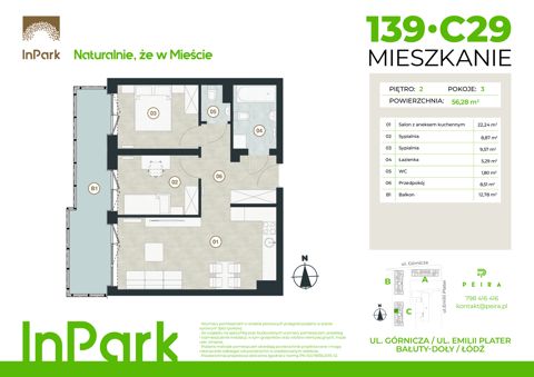 Plan 3 pok. 56m²