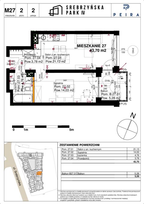 Plan 2 pok. 44m²