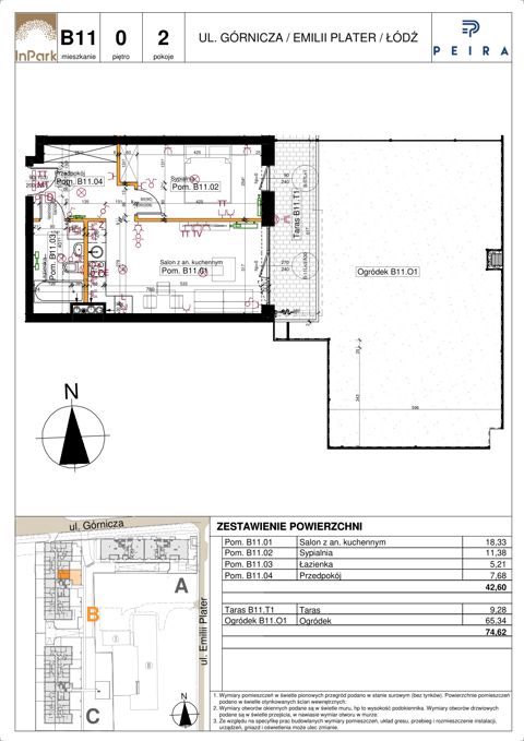 Plan 2 pok. 43m²