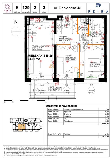 Plan 3 pok. 65m²