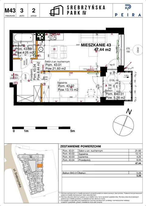 Plan 2 pok. 47m²
