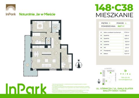 Plan 4 pok. 88m²