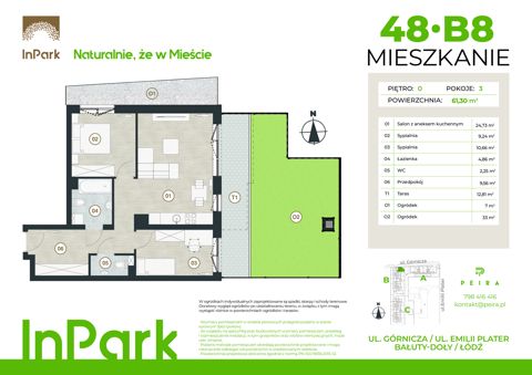 Plan 3 pok. 61m²