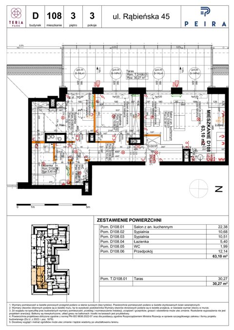 Plan 3 pok. 63m²