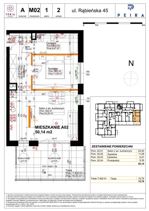 Plan 2 pok. 50m²
