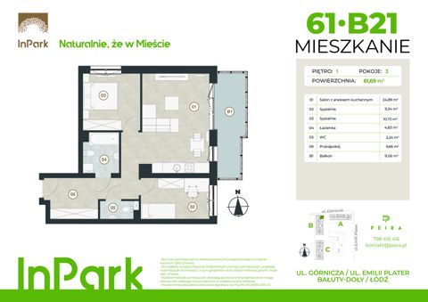 Plan 3 pok. 62m²