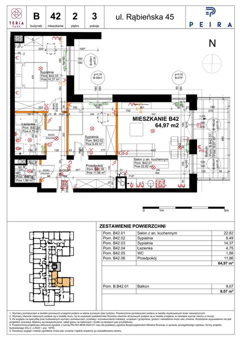 Plan 3 pok. 65m²