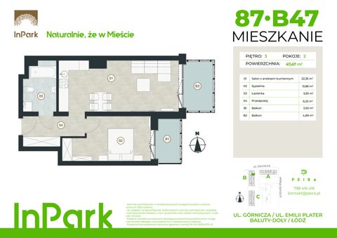 Plan 2 pok. 47m²