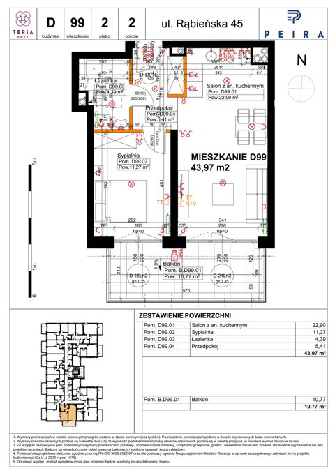 Plan 2 pok. 44m²