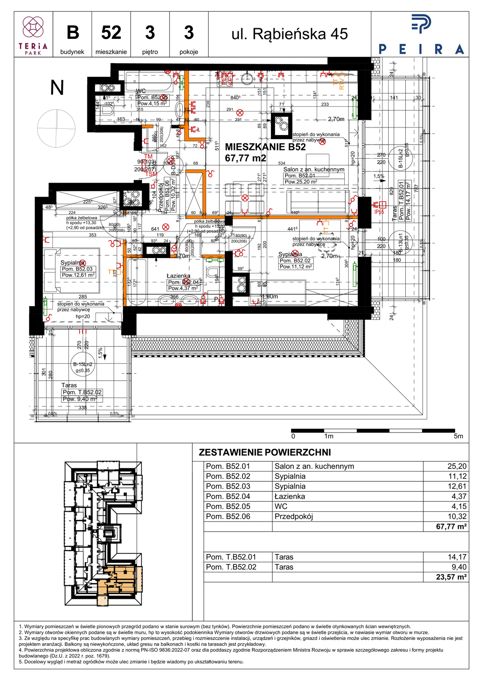 Plan 3 pok. 68m²