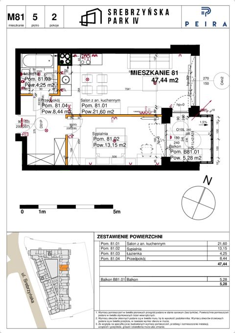 Plan 2 pok. 47m²
