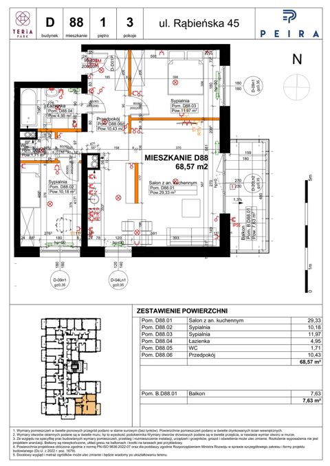 Plan 3 pok. 69m²
