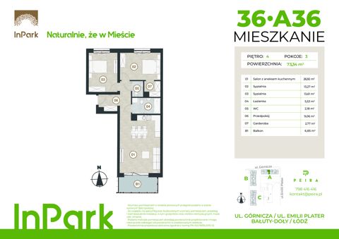 Plan 3 pok. 73m²