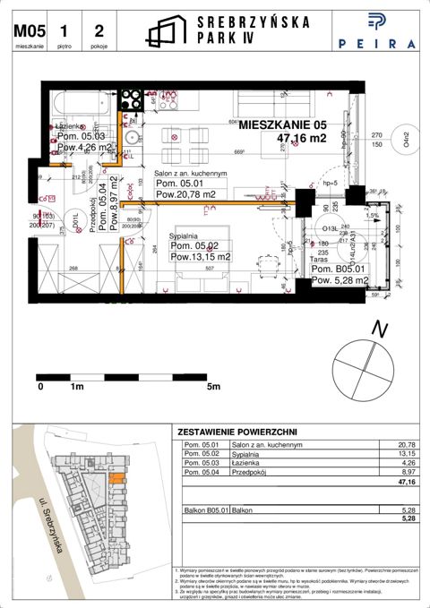 Plan 2 pok. 47m²