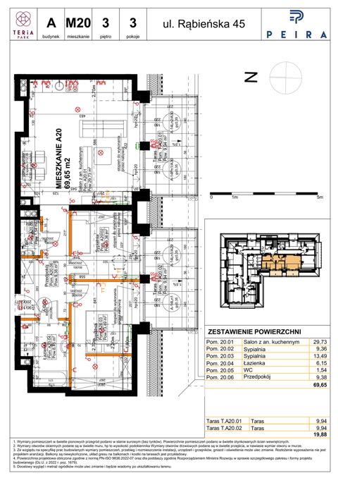 Plan 3 pok. 70m²