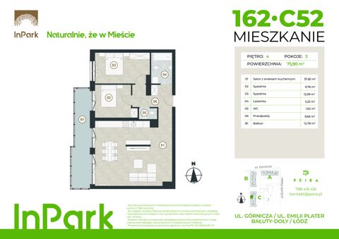 Plan 3 pok. 76m²