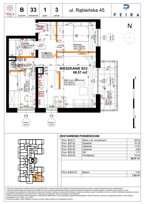 Plan 3 pok. 69m²