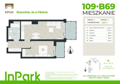 Plan 2 pok. 47m²