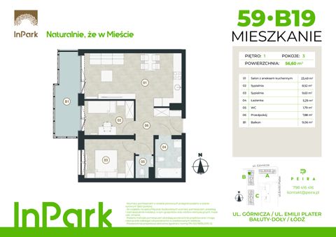 Plan 3 pok. 57m²