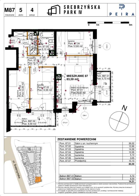 Plan 4 pok. 84m²