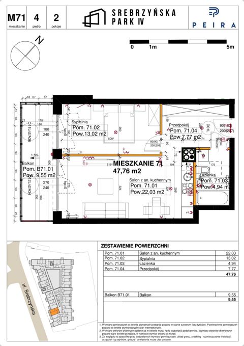 Plan 2 pok. 48m²